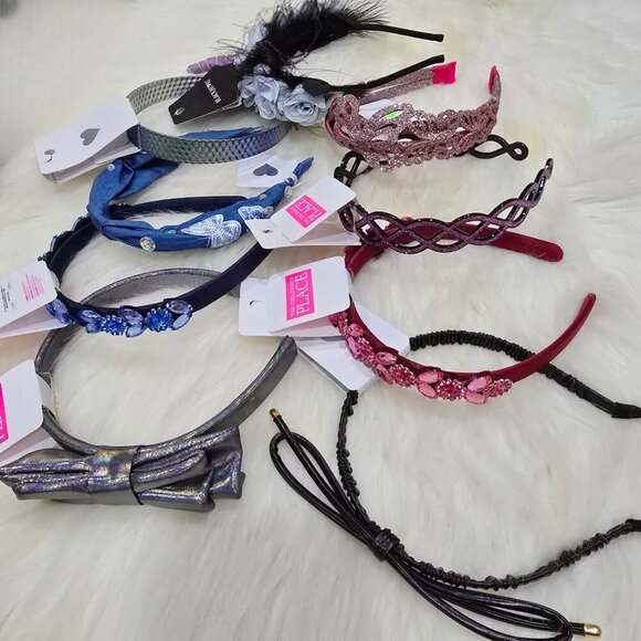 Lot of 9 ✦ Girl’s Headbands ✦ The Children’s Place & Blackheart Assorted Styles - Picture 2 of 13